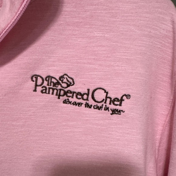 Pampered Chef Pink V-Neck Sweater - Picture 3 of 5